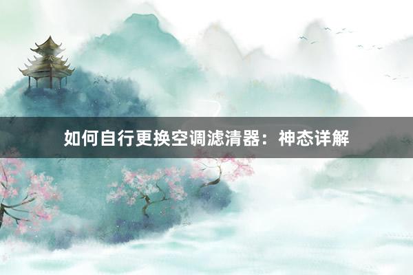 如何自行更换空调滤清器：神态详解